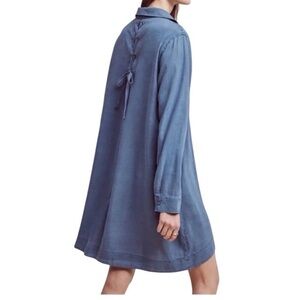 Anthropologie Cloth & Stone Farryn Light Chambray Dress